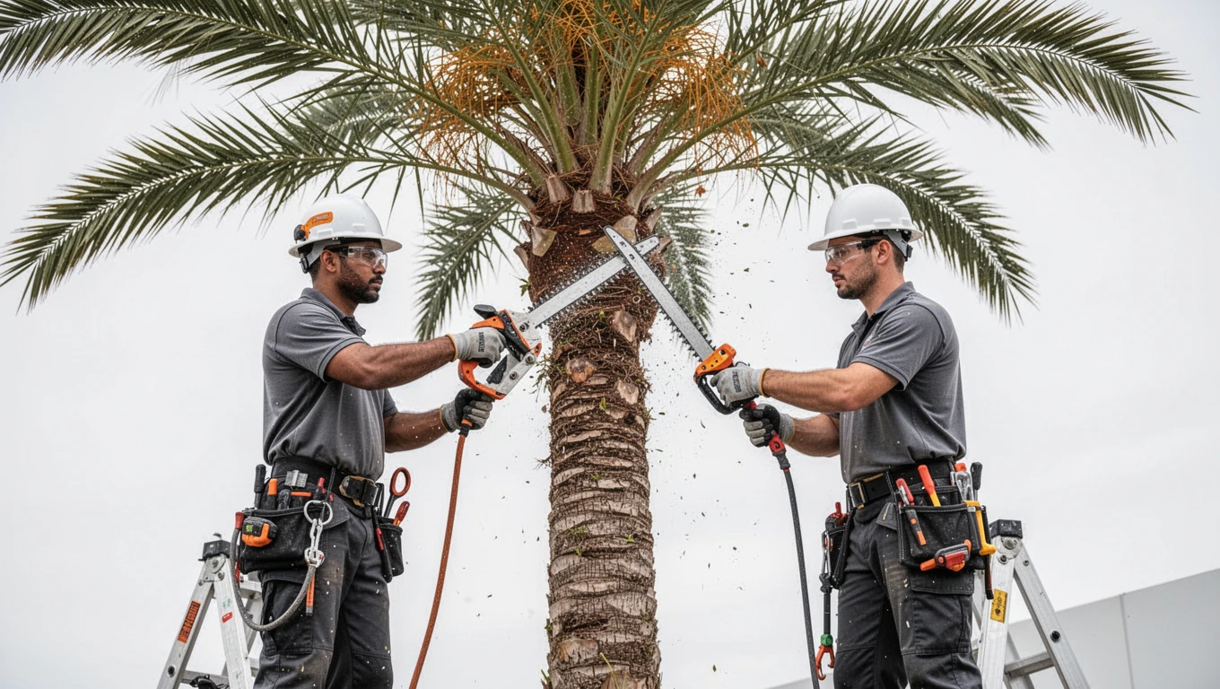 Palm Tree Trimming